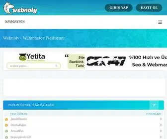 Webnoly.com(Webmaster Platformu) Screenshot