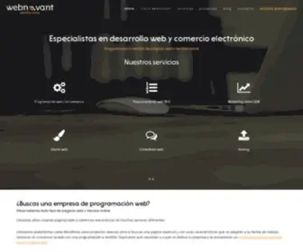 Webnovant.com(Programación de páginas web y tiendas online a medida) Screenshot