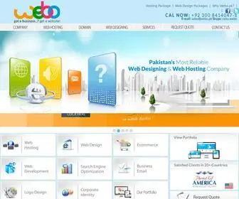 Webo.pk(Web Designing Company Pakistan) Screenshot