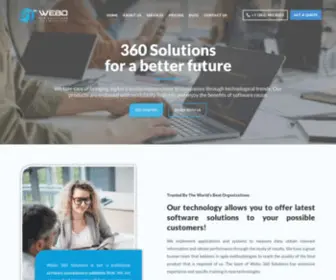 Webo360Solutions.com(Software, Mobile App & Web Development Solutions) Screenshot