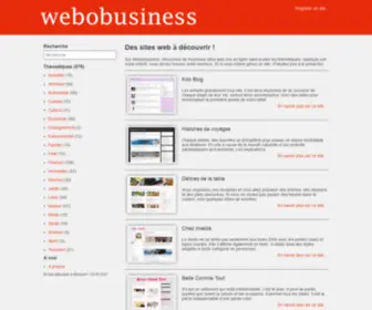 Webobusiness.com(Des sites web à découvrir) Screenshot