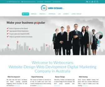 Weboceans.com(Web Development and business promotion) Screenshot