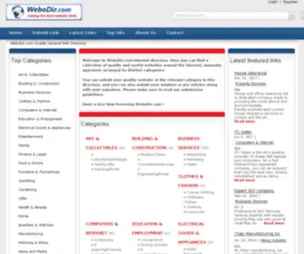 Webodir.com(Directory) Screenshot