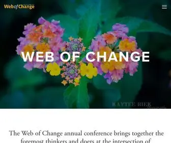 Webofchange.com(Web of Change) Screenshot