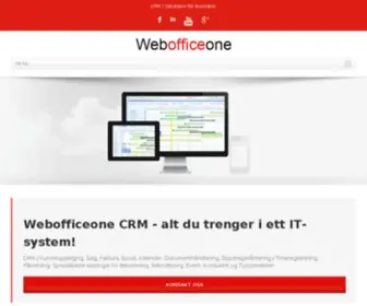 Webofficeone.com(Webofficeone CRM for bemanning og rekruttering) Screenshot