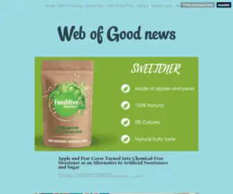 Webofgoodnews.com(Web of Good news) Screenshot