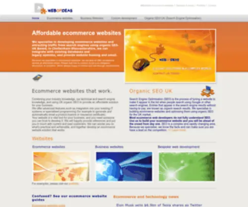 Webofideas.co.uk(Affordable ecommerce websites) Screenshot