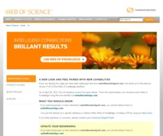 Webofknowledgev4.com(Thomson Reuters) Screenshot