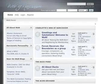 Webofnarcissism.com(WoN Forum) Screenshot