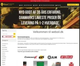 Weboil.dk(Billig motorolie) Screenshot
