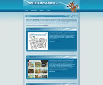 Webomania.fr(Webomania propose des jeux en ligne dans le but de divertir) Screenshot
