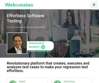 Webomates.com(Release software faster with continuous testing) Screenshot