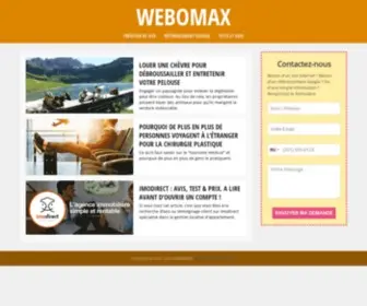 Webomax.com(Creation de site Wordpress & Référencement Google & Tests) Screenshot