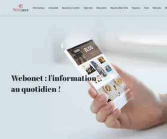 Webonet.fr(L'information au quotidien) Screenshot