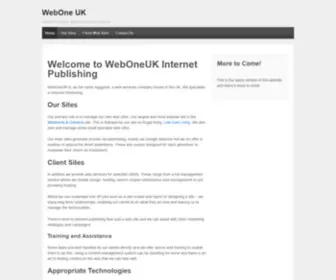 Weboneuk.com(WebOneUK Internet Publishing and Services WebOneUK Internet Publishing and Services) Screenshot