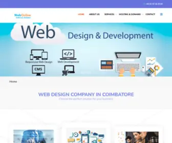 Webonline.net.in(Best Web Design Company in Coimbatore) Screenshot