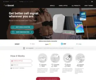 Weboost.com(Cell Phone Signal Boosters for Home) Screenshot