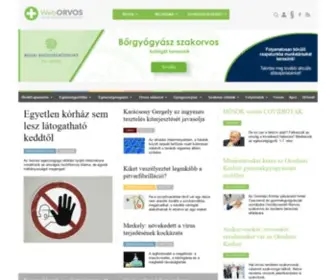 Weborvos.hu(Címoldal) Screenshot