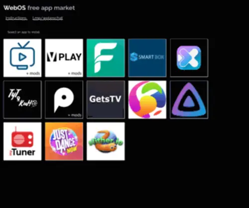 Webosapp.club(WebOS app market) Screenshot