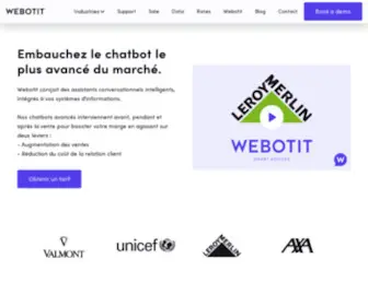 Webotit.ai(Le meilleur chatbot français pour votre entreprise) Screenshot