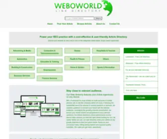 Weboworld.com(Weboworld your very own free web directory) Screenshot