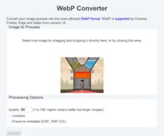 Webp-Converter.com(Convert your image pictures into the more efficient WebP format. WebP) Screenshot