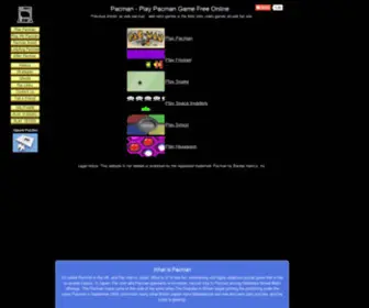 Webpacman.com(Pacman) Screenshot