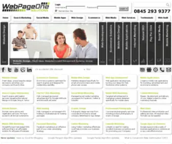 Webpageone.co.uk(Internet Marketing Services by WebPageOne Solutions) Screenshot