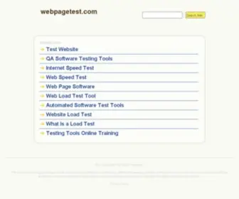 Webpagetest.com(webpagetest) Screenshot