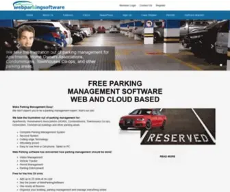 Webparkingsoftware.com(Free Parking Software) Screenshot