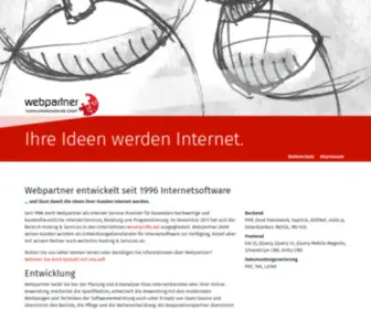 Webpartner.de(Ihre Ideen werden Internet) Screenshot