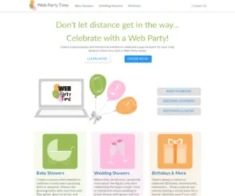 Webpartytime.com(Web Party Time) Screenshot