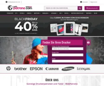 Webpatrone.com(Online-Shop für günstige Druckerpatronen und Toner) Screenshot