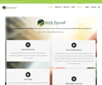 Webpayroll.net(Web Payroll & Tax Solutions) Screenshot