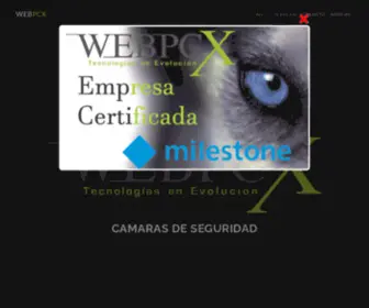 Webpcx.cl(Instalacion de camaras y sistemas de seguridad) Screenshot