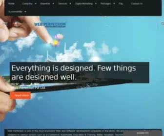 Webperfection.in(Software Development Company India) Screenshot