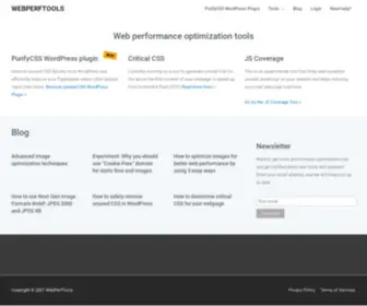 Webperftools.com(Home) Screenshot