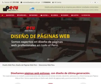 Webperu.com.pe(Diseño Web Perú) Screenshot