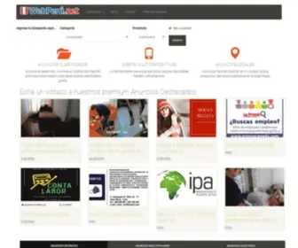 Webperu.net(El mejor sitio de anuncios clasificados gratis en Per) Screenshot