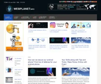Webplanet.info(Anonymity) Screenshot