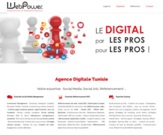 Webpower.tn(Agence digitale de 1er rang) Screenshot