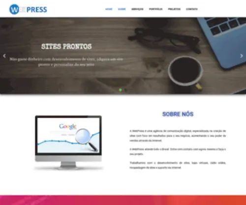 Webpress.net.br(Desenvolvimento de sites e lojas virtuais) Screenshot