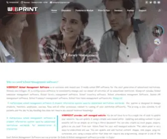 Webprintsoftware.com(Webprint School Management Software) Screenshot