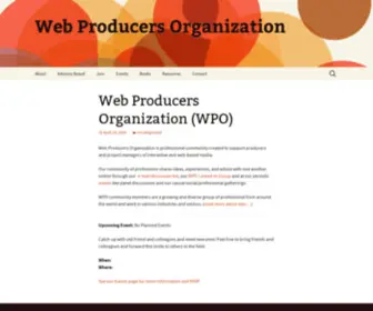 Webproducers.org(Web Producers Organization (WPO)) Screenshot
