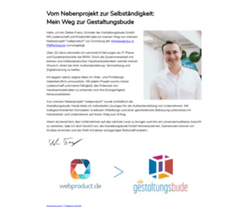 Webproduct.de(Werbeargentur und EDV) Screenshot