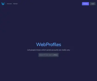 Webprofiles.me(Webprofiles) Screenshot