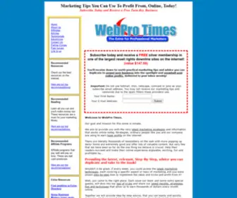 Webprotimes.com(WebPro Times) Screenshot