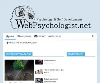 Webpsychologist.net(Psychology & Self Development) Screenshot