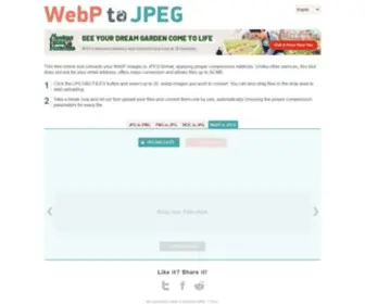 WebptojPeg.com(WebP to JPEG) Screenshot