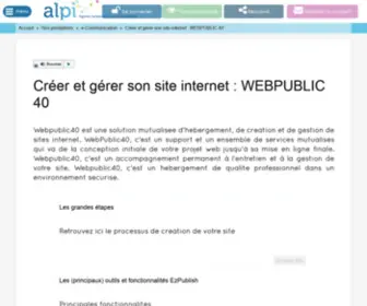Webpublic40.org(Accueil WP40) Screenshot